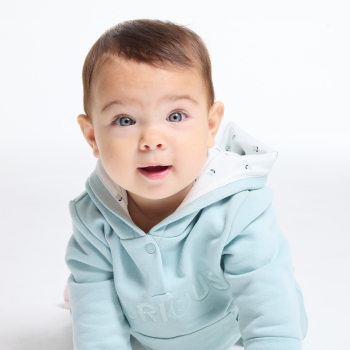 سترة من الصوف الناعم أخضر مزين بتطريز للفتيات الصغيرات